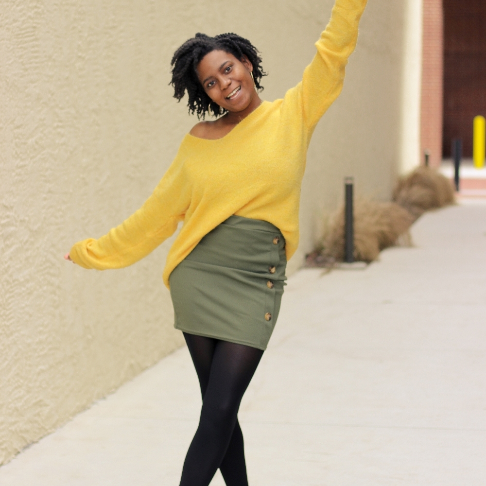 Boohoo Button Through Mini Skirt in Khaki